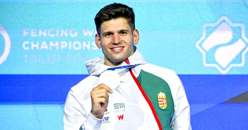Hajszálnyi különbséggel zárult a verseny: Siklósi Gergely ezüstérmet szerzett a vívó-világbajnokságon.